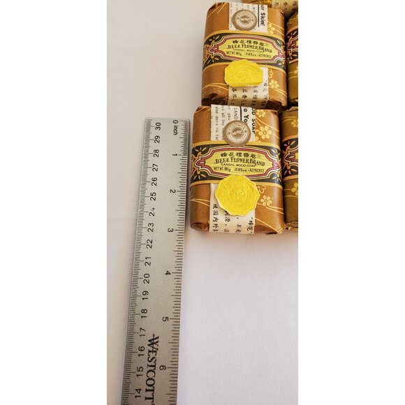 Bee & Flower Sandal Wood Soap Bars - LOT OF 5 - Picture 5 of 6